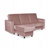 Sofa Corner Sofa Alicja with Pouf Sofa Sofa Bed Family Furniture Powder Pink