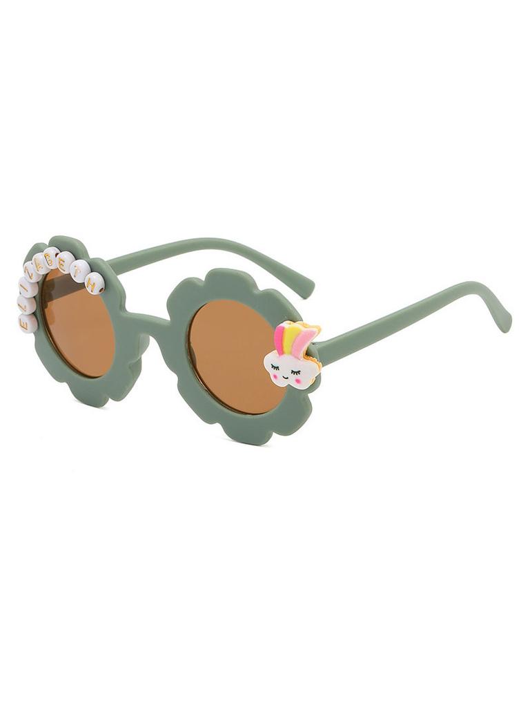 2026 Adorable Bunny Flower Kids ELIZABETH Sunglasses Matte Toddler Cute Summer Vacation Eyewear Outdoor Sun Glasses KJ265