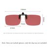Occhiali da sole a clip quadrati 2026 Donna Lenti polarizzate rosse UV400 Uomo Clip per occhiali Antiriflesso Occhiali vintage Occhiali HD a clip
