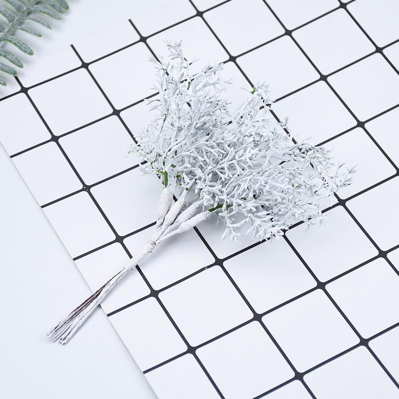 6PCS/bundle Artificial Plants Wedding Home Decorations Bridal Accessories Clearance Fake Flowers Scrapbook Diy Christmas Wreath