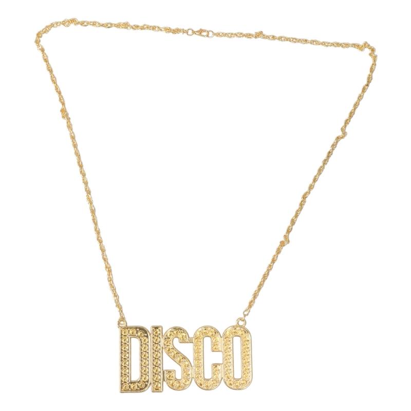 3 Pcs Men's 70s Disco Costume Accessories Set Disco Necklace Mustache Sunglasses Hippie Glasses for Disco Theme Party