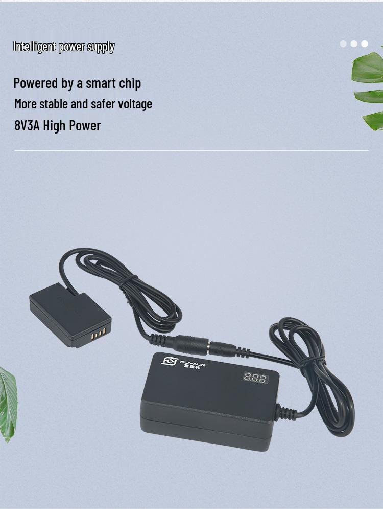 LPE17 Power Supply for Canon EOS DSLR Cameras: Compatible with Models 750D, 760D, 77D, 800D, 850D for Video Live Streaming