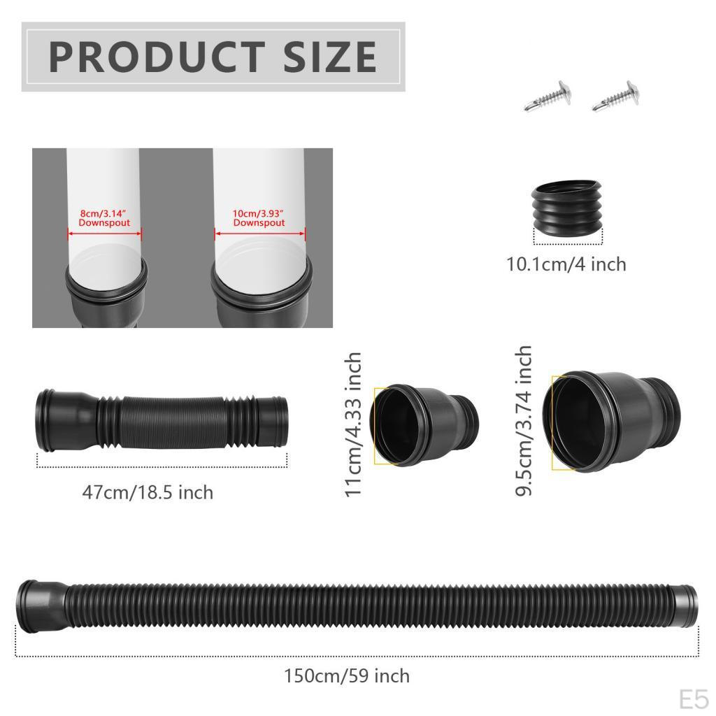 Regenrinnen-Fallrohrverlängerung für eine bessere Wasserableitung