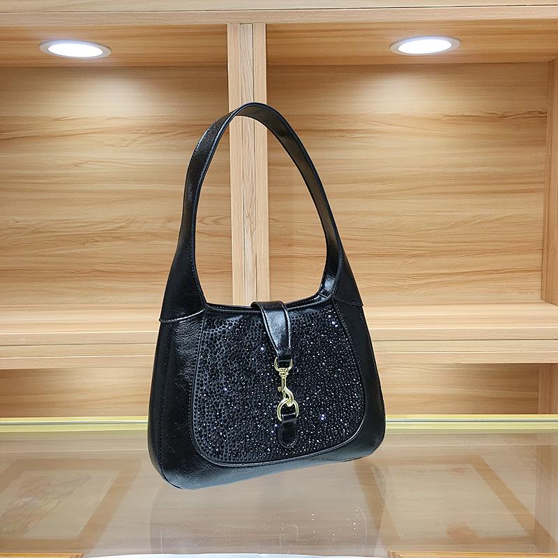 Kadınlar İçin Üst Düzey Taşlı Fransız Baget Omuz Çantası - 2025 Yeni Moda İş Gidip Gelme Tarzı