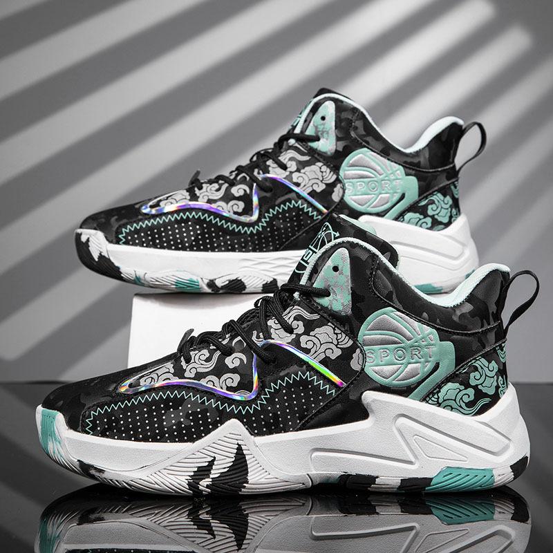 

Высокие баскетбольные кроссовки мужские весна и осень новые молодежные игровые тренировочные спортивные кроссовки амортизация студенческие уличные настоящие боевые кроссовки 45