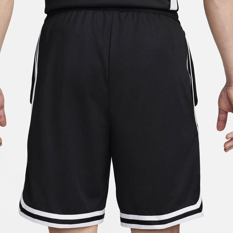 Nike Gestreifte Colorblock Lockere Bequeme Gerade Basketballhose Herren Unterteile Schwarz FN2652-010