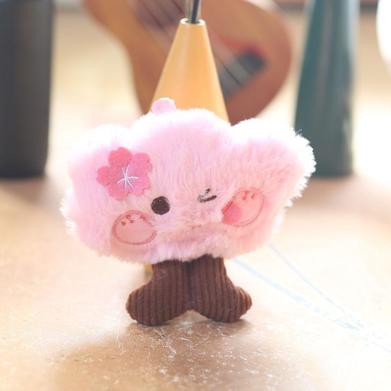 Cute Cute Forest Tree Series Small Pendant Plush Toy Doll Pine Bag Hanging Keychain Doll
