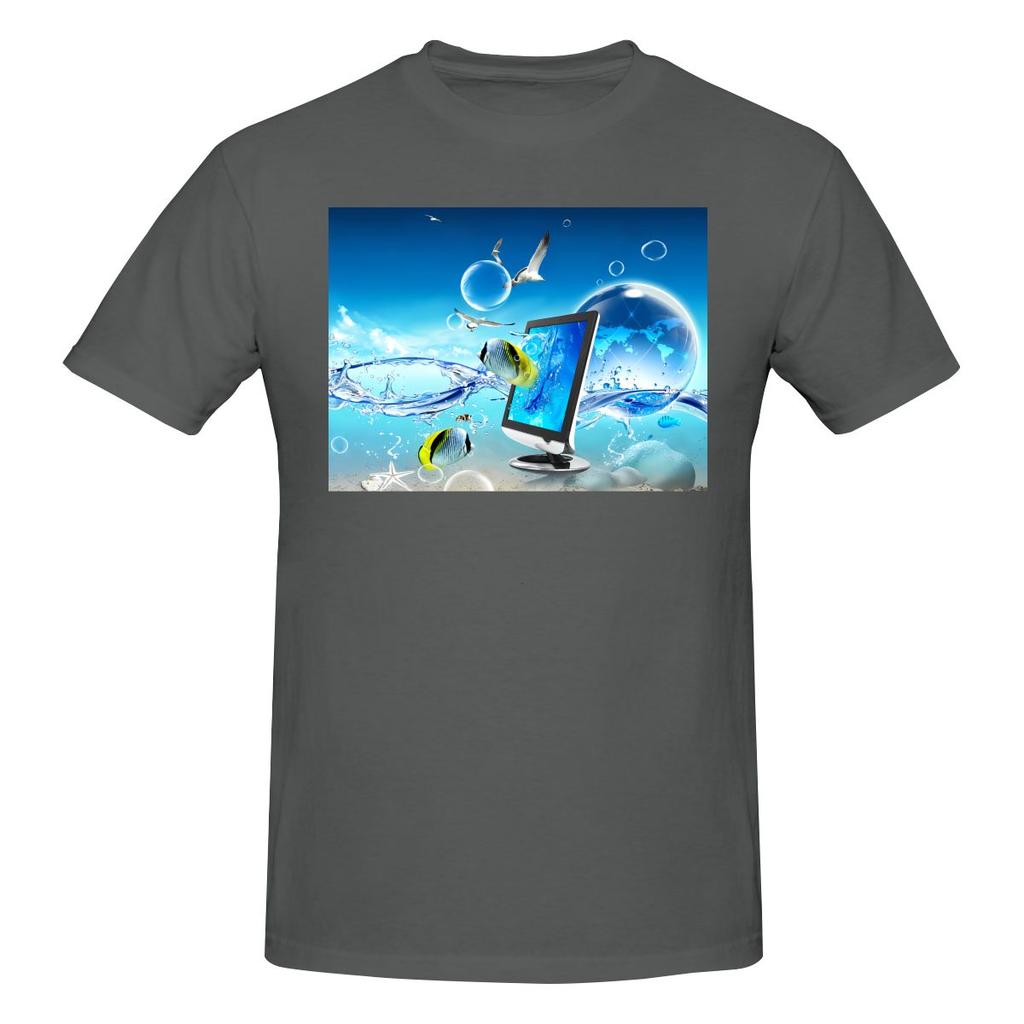 Funny Frutiger Aero Aesthetic Unisexs Printed Tshirt Unisex T Shirtblack