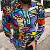 Men's Striped Long Sleeve Shirt, Stylish Casual Formal Wear