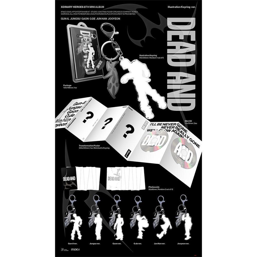 [Pre-order] Xdinary Heroes - DEAD AND (Illustration Keyring ver.)