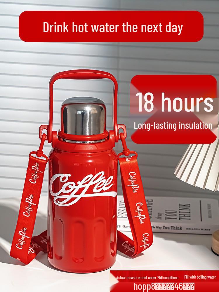 Large Capacity Stainless Steel Insulated Cold Cup with Straw - Outdoor Ice Cooler Cup for Car