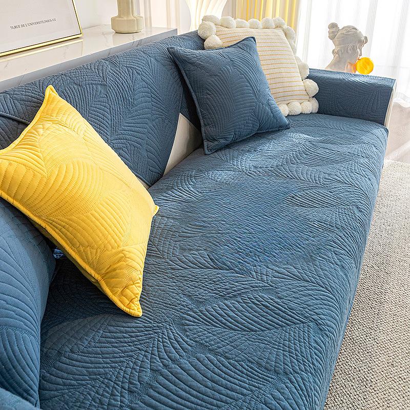 Nordic Simple Pure Cotton Sofa Cushion Four Seasons Universal Non-Slip Cotton Cushion Sofa Cover Slipcover Cover Cloth Cushion