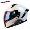 Cool Rider Bluetooth Full Face Motorcycle Helmet: Safe, Long Battery Life, Built-in Earphones, Wide View for Navigation