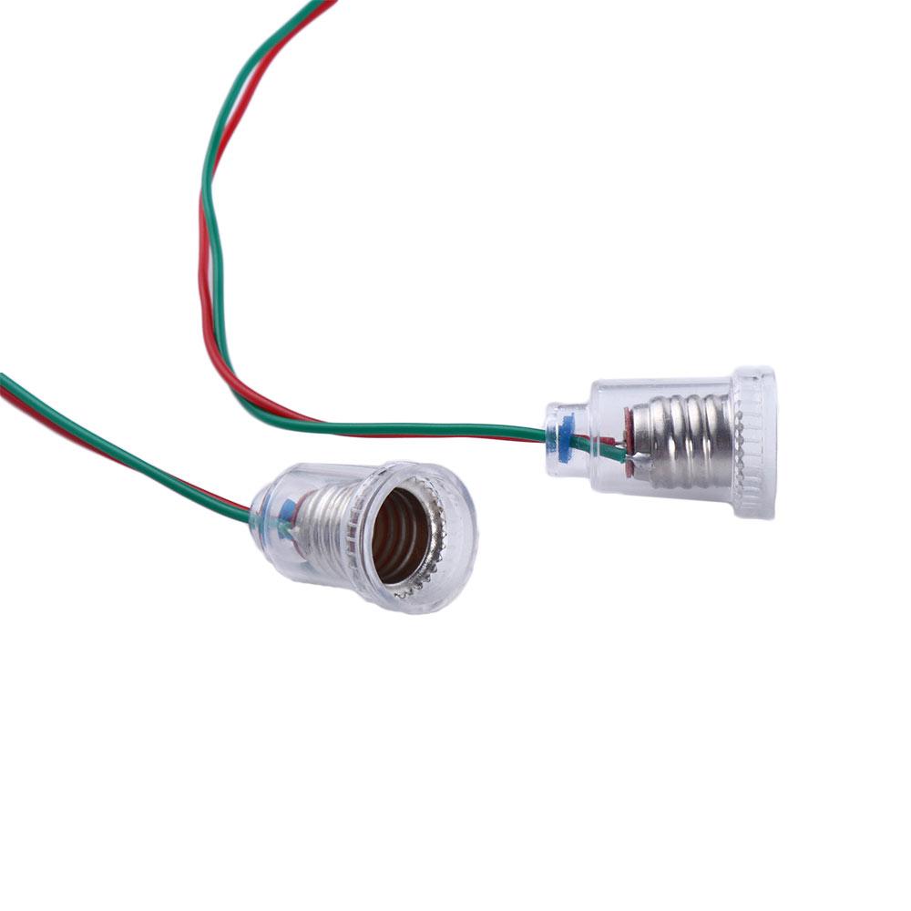Safe with 20cm Wire for Small Bulb Lighting Accessories Light Adapter E10 Lamp Holder E10 Lamp Base