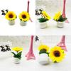 Small Artificial Sunflower Plant Potted Plant Bonsai For Home Decor Flower Fake