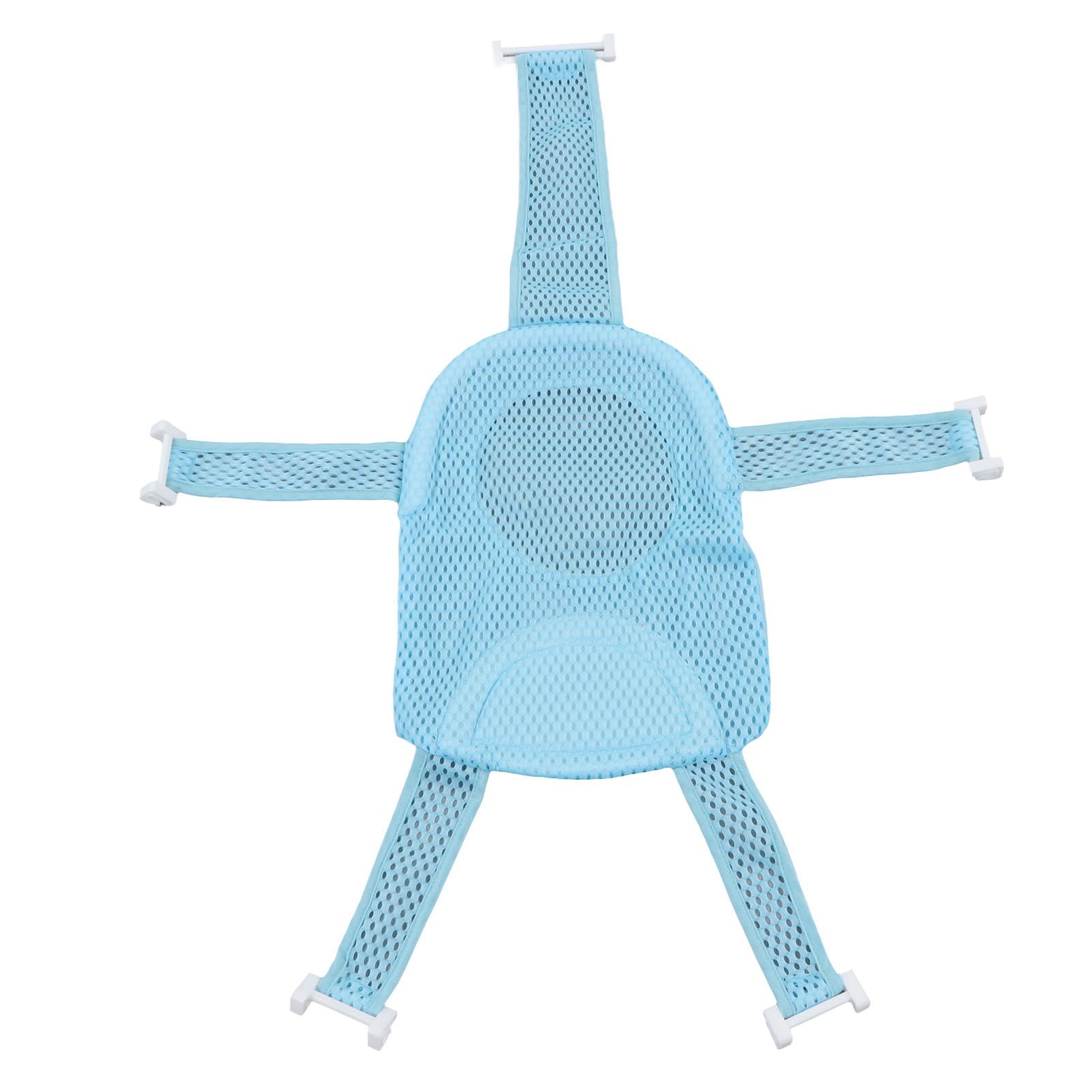 

Пятиугольное сиденье для ванны, поддерживающая сетка, противоскользящая, регулируемая, универсальная, дышащая, сетка, мягкий подголовник синий