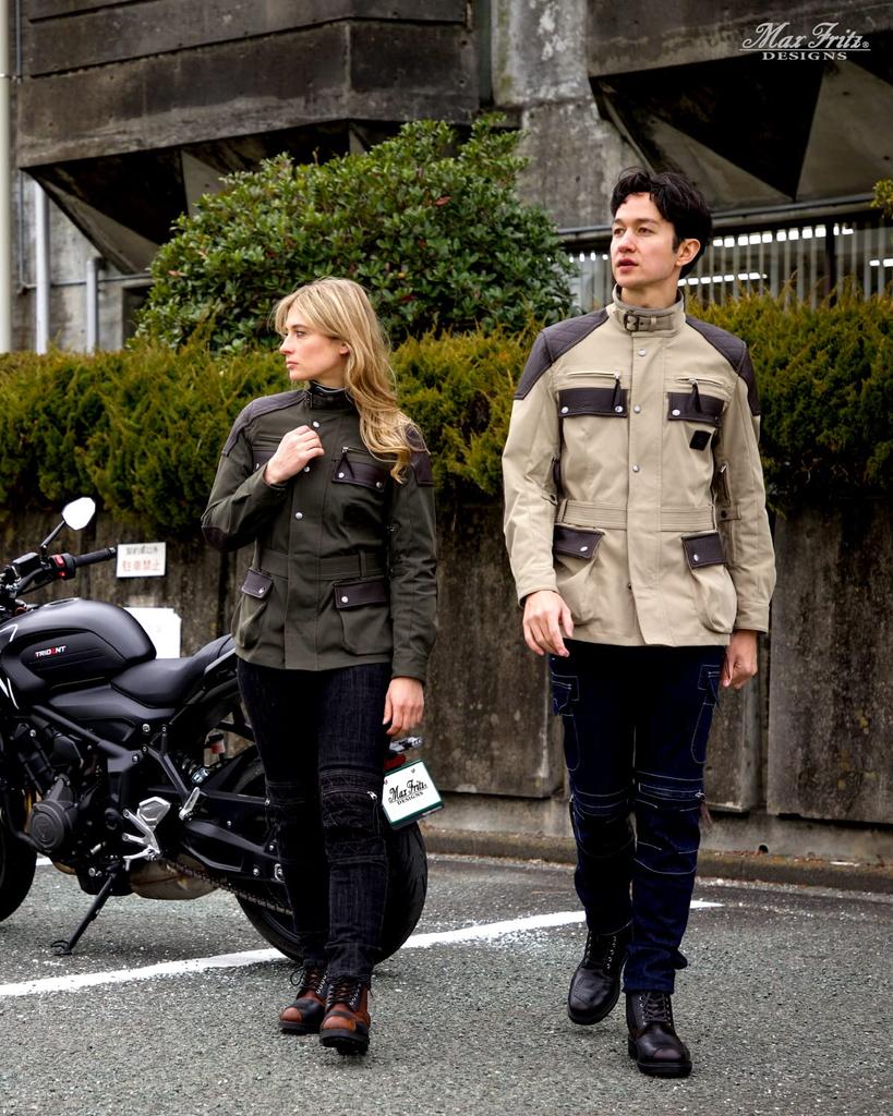 Max Fritz Sorona Genuine Leather Air Intake Rail Jacket Size L for and Autumn 2, Men's Beige, (48), MFJ-2467, Motorcycles, Spring, Summer,