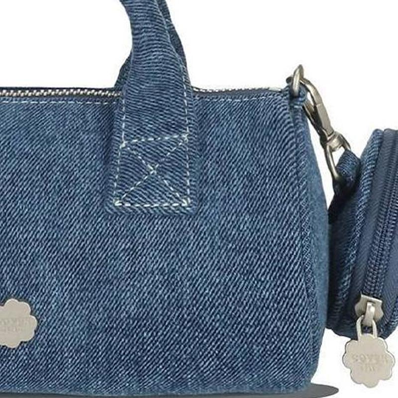New COVERNAT Cotton Handbag Shoulder Bag Crossbody Bag Mini Women's Denim Blue CO2400TB83DE