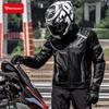 Motorcycle Riding Jacket PU Leather Windproof Crash Protection Winter Warm Racing Suit Men