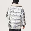 Fila Fusion Printed Logo Spliced Warm Puffer Jacket Women outerwear Ukarala-Silver T11W146901F-IV