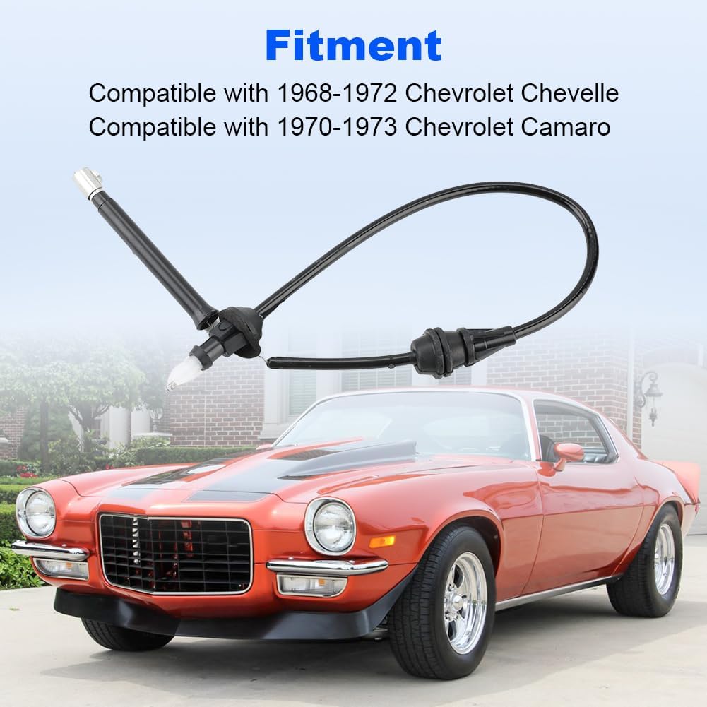 

Throttle Cable Replacement for 336969 Compatible with Chevy Chevelle El Camino 1968-1972 Camaro 1970-1973 Monte Carlo 1970-1972 Carburetor to