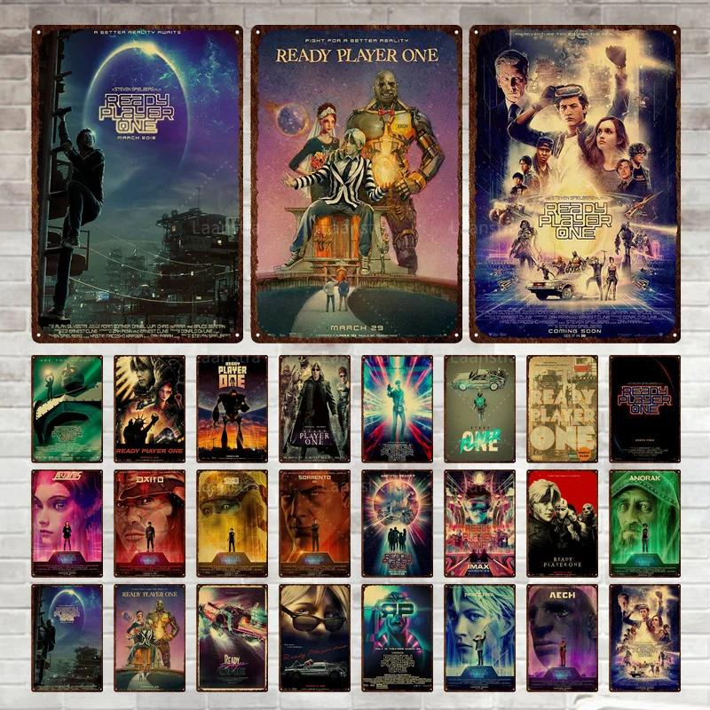 Ready Player One Retro Movie Tin Sign Poster Bar Home Decoration Metal Sign Plaque Decoration Wall Art Decor For Decorating