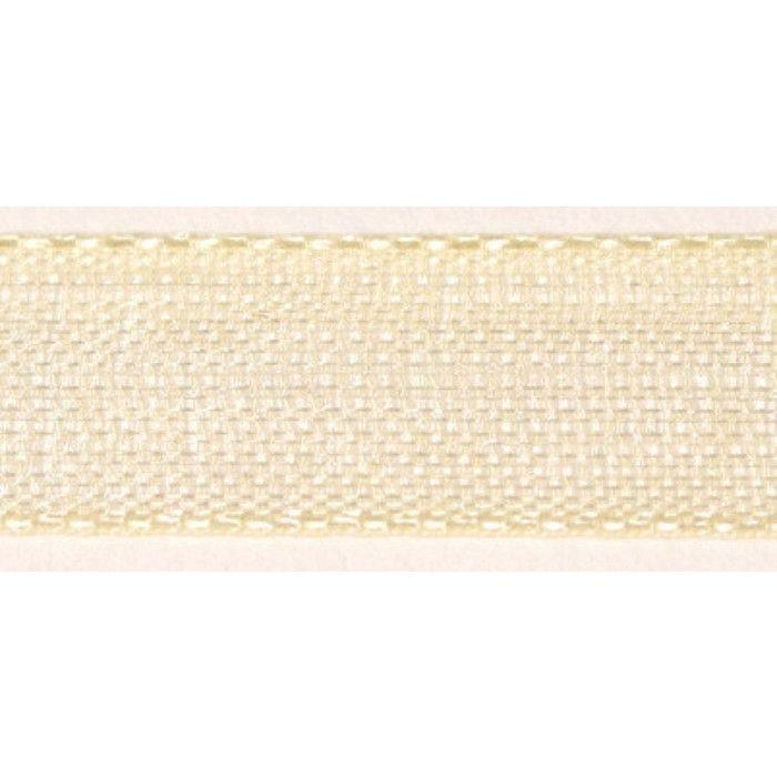 Ruban organdi, 7 mm, rouleau 10 m, beige