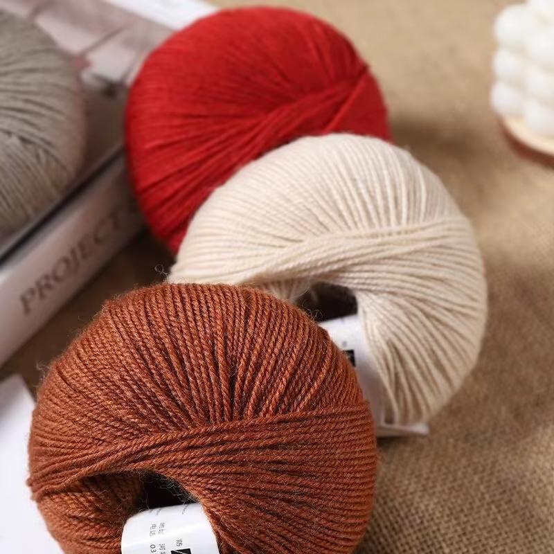 50g/roll Soft Merino Wool Yarn Baby Wool 100M Anti-pilling For DIY Hand Knitting Crochet Scarf Clothes Yarn Clothes Hats