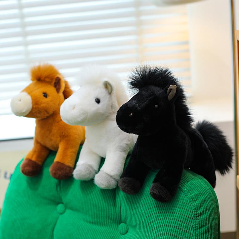 New Year Zodiac Horse Plush Toy - Lucky Horse Doll for Claw Machines and Decor
