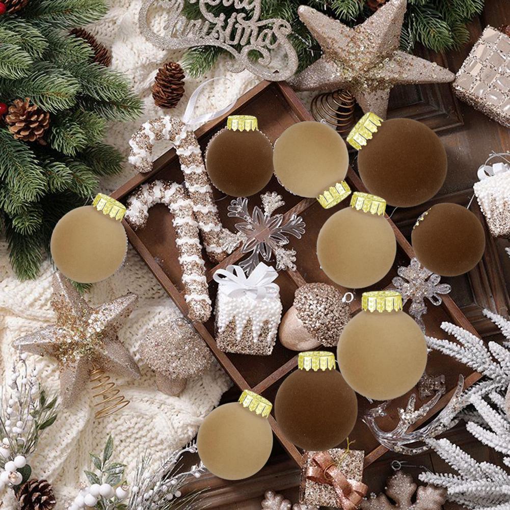 Convenience Christmas Balls Easy To Hang Metal Plastic