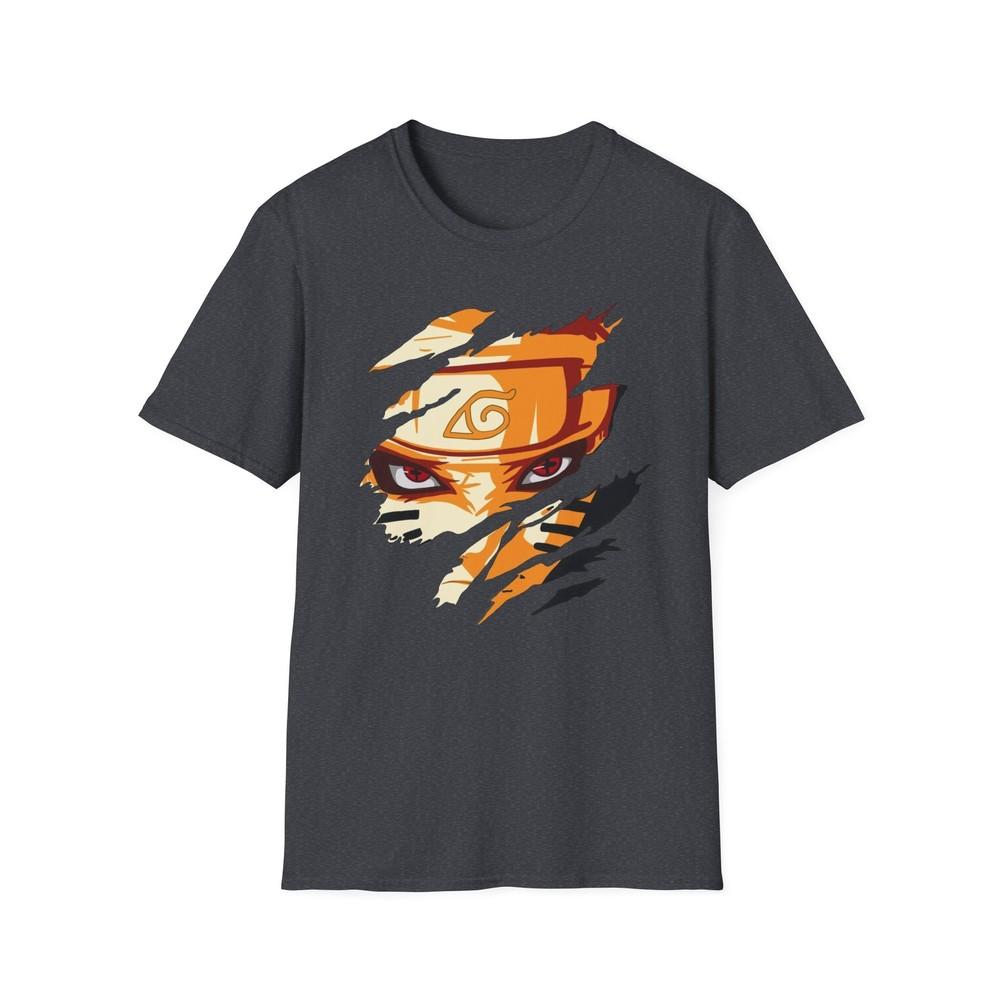 Unisex Jl Anime TShirt Softstyle Back Front Printed Naruto Hero Of The Leaf
