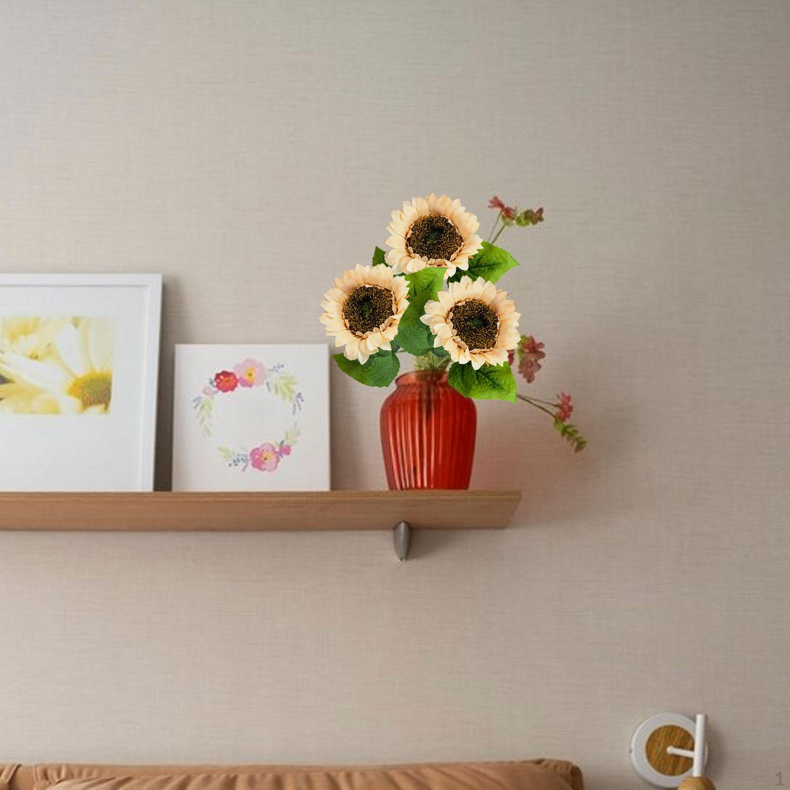 

3 шт. Букет искусственных подсолнухов Невеста держит цветы имитация поддельных желтых цветов для шампанского