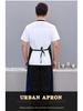 Waterproof Oil-Proof Soft Leather Apron for Kitchen, Dishwashing, Seafood Prep, and Catering - Unisex Long Style.