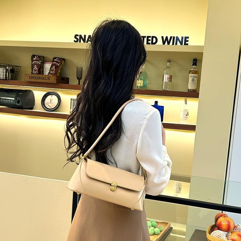 

Fashionable All-match Underarm Bag Large Capacity Shoulder Handbag Bag One Size бежевый