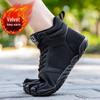 Fleece-lined Mid-top Five-finger Shoes for Women & Men - Non-slip, Wear-resistant, Ideal for Outdoor, Fitness, Yoga & Hallux Valgus.