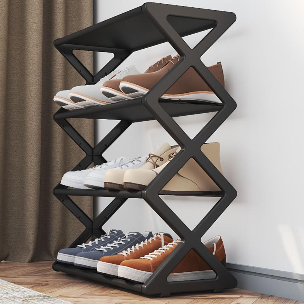 X Shaped Shoe Rack for Practical Footwear Organization In Small Living Spaces