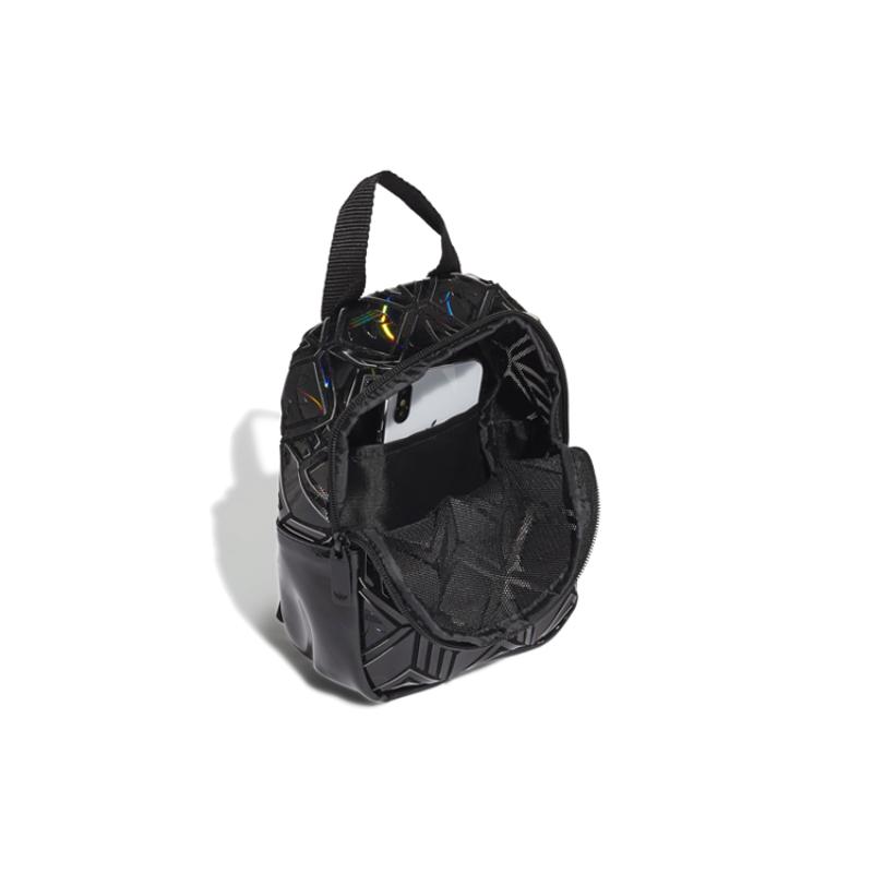 Adidas Originals Polyurethane Artificial Leather Backpack Regular Unisex Black Adidas GN3036