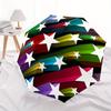 1pc Colorful Star Patterns Automatic Opening/Closing Folding Umbrella with 78 Ribs, Plastic Handle, Windproof Portable Sunshade Umbrella y250726118