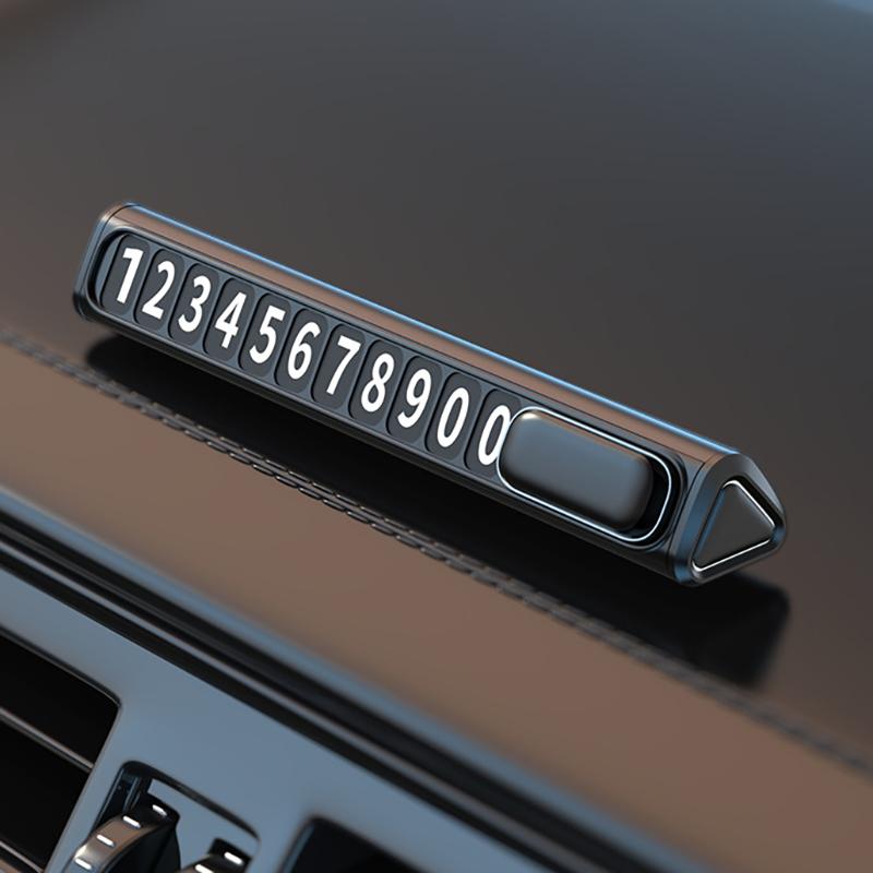 Temporary Parking Phone Number Plate for Cars Hidden Design 6 Numbers for Fast Contact Best for Apartments Office Garages