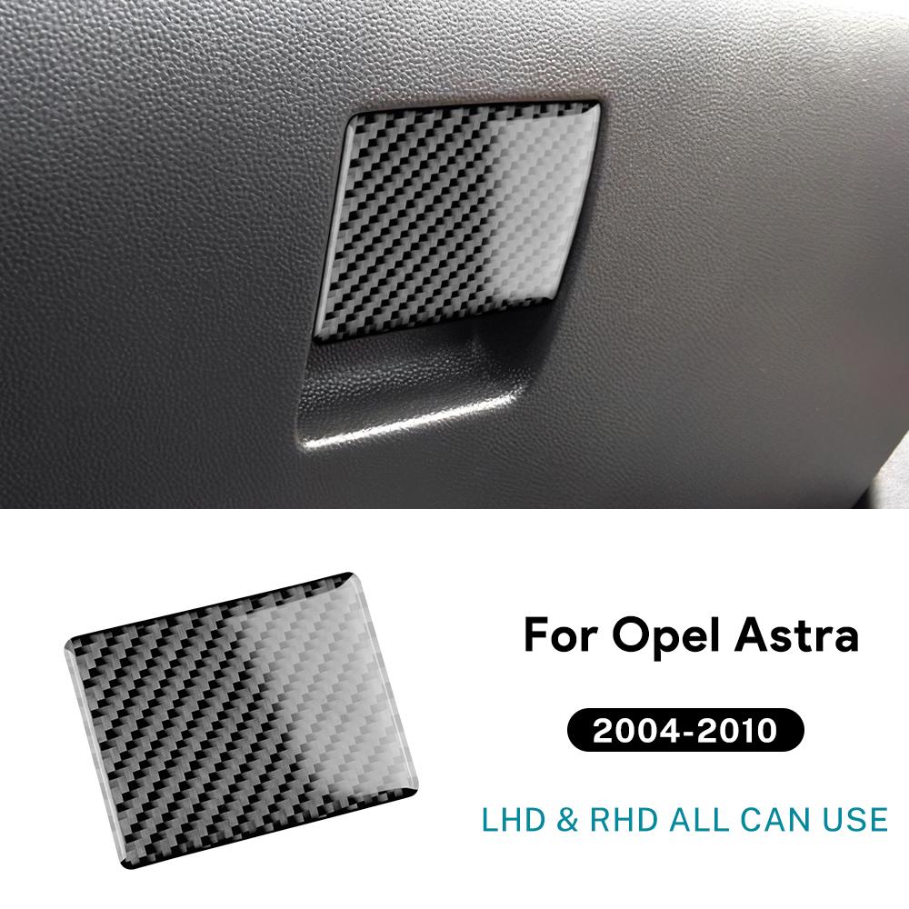 Real Soft Carbon Fiber Sticker For Vauxhall Opel Astra H MK5 2004 2005 2006 2007 2008 2009 2010 LHD RHD Car Co-pilot Storage Box