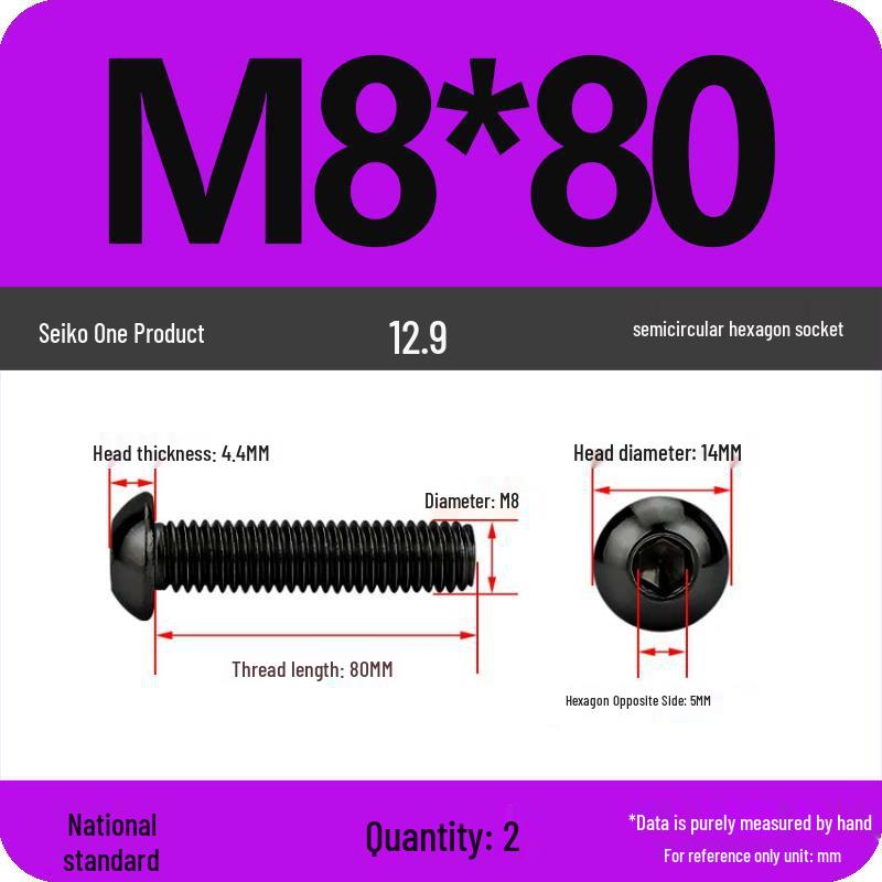 High-Strength 12.9 Pan Head Socket Cap Screws: M6, M8, M10, M12 Sizes
