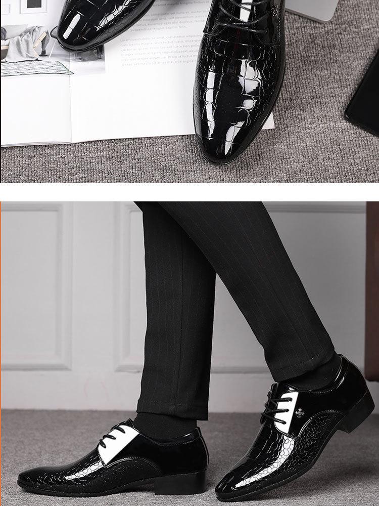 Men's New Winter Leather Formal Shoes - Plus Size & Wedding-Ready