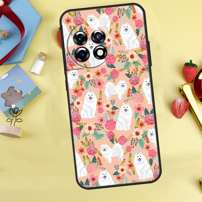 Japanese Spitz Dog Case For OnePlus 13T 13R 12 12R 15 13 11 10 10T 8T Nord 5 CE 2 3 4 Lite Nord N20 N30 Cover