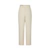 JUZUI Smart Commuter Pleated Beige Women's Trousers JWEQ11105