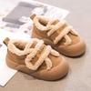 New style girls' large cotton shoes for autumn and winter, plush-lined warm children's sports furry shoes, non-slip girls' snow shoes