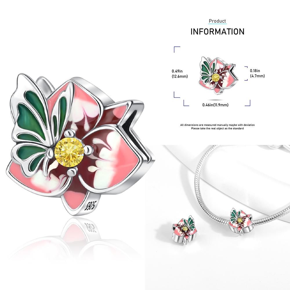 Zircon Heart Clip Charms Flower Clover Charm Copper Sea Turtle Beads Fit Diy Original Bracelet Jewelry