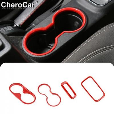 Central Gear Shift Frame Cup Holder Trim for Jeep Wrangler 2011-2017 JK JKU RedU