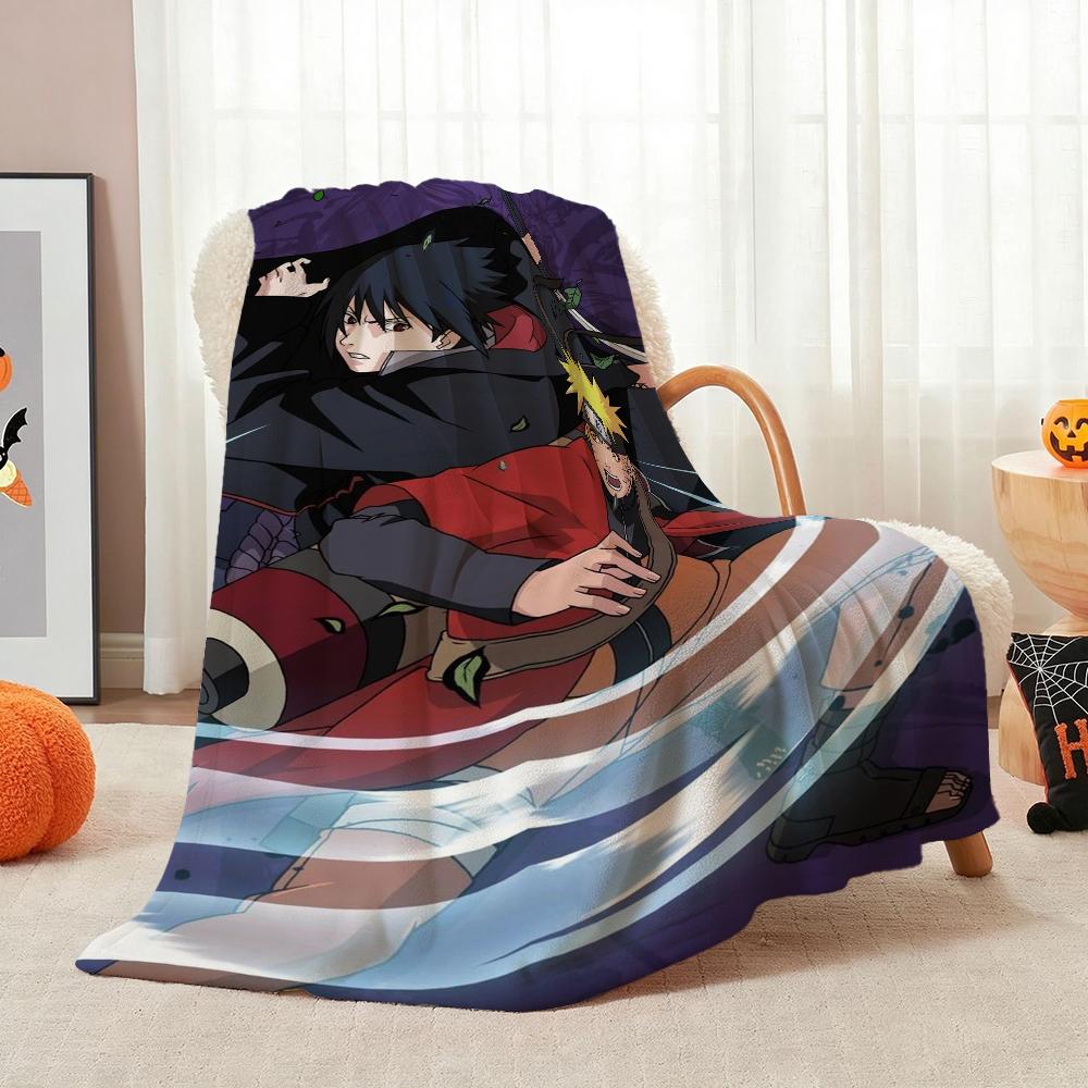 Naruto Pose Anime Printed Blanket Ultra Soft Throw Blanket For Office Sofa Home Decor Halloween Gift