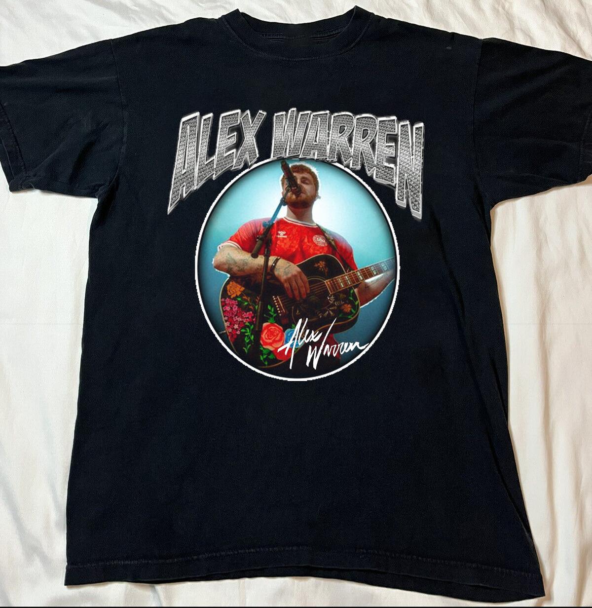 NEW Alex Warren Black Cotton All size S-5XL Gift For Fans T-shirt HRB575 S