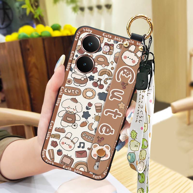 Shockproof Silicone Phone Case For Realme P3 Ultra 5G Anti-dust Protective Kickstand Cute Soft Case Anti-knock Ring